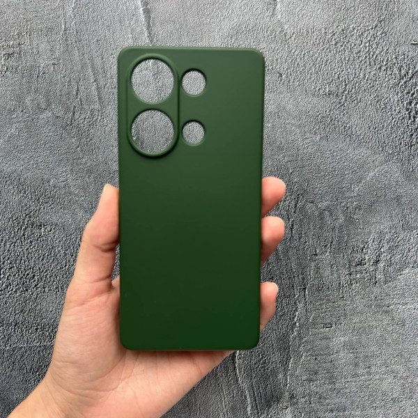 Чохол для Xiaomi Redmi Note 13 Pro 4G / Poco M6 Pro 4G / Xiaomi Redmi Note 14S із захистом камери софт-тач зелений
