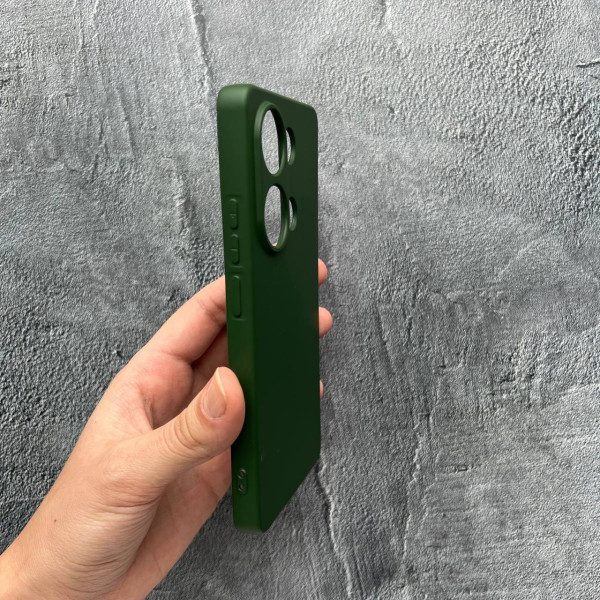 Чехол для Xiaomi Redmi Note 13 Pro 4G / Poco M6 Pro 4G / Xiaomi Redmi Note 14S с защитой камеры софт-тач зеленый