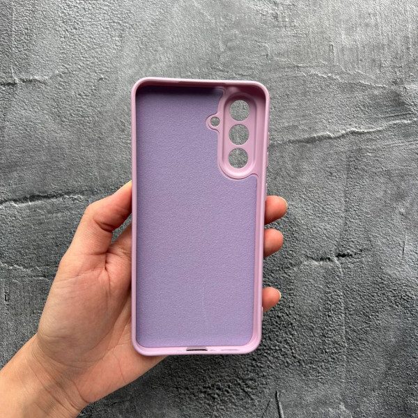 Чехол для Samsung Galaxy A56 с защитой камеры софт-тач лиловый