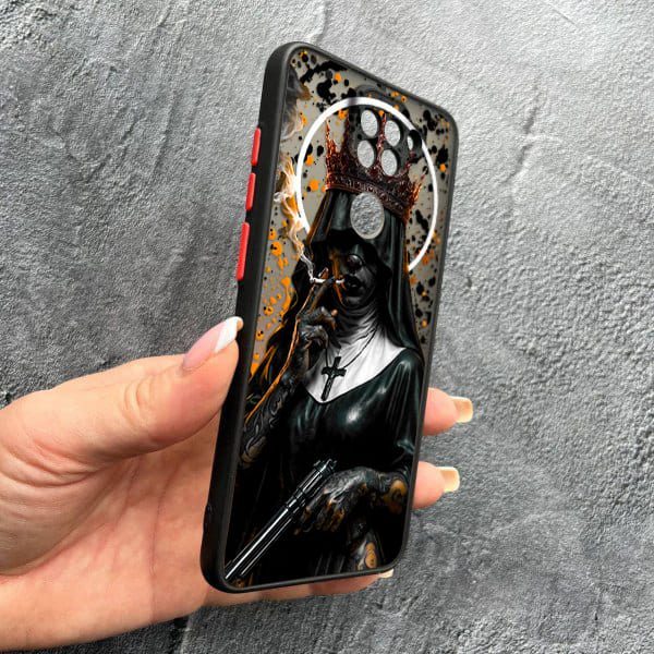 Чехол для Xiaomi Redmi Note 9 / Redmi 10X с защитой камеры Черная королева