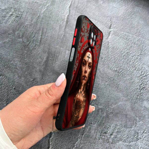 Чехол для Xiaomi Redmi Note 9s / Note 9 Pro / Note 9 Pro Max с защитой камеры Монашка бунтарка