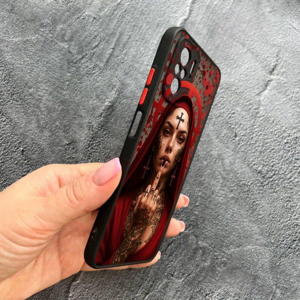 Чехол для Xiaomi Redmi Note 10 4G / Note 10s / Xiaomi Poco M5s с защитой камеры Монашка бунтарка