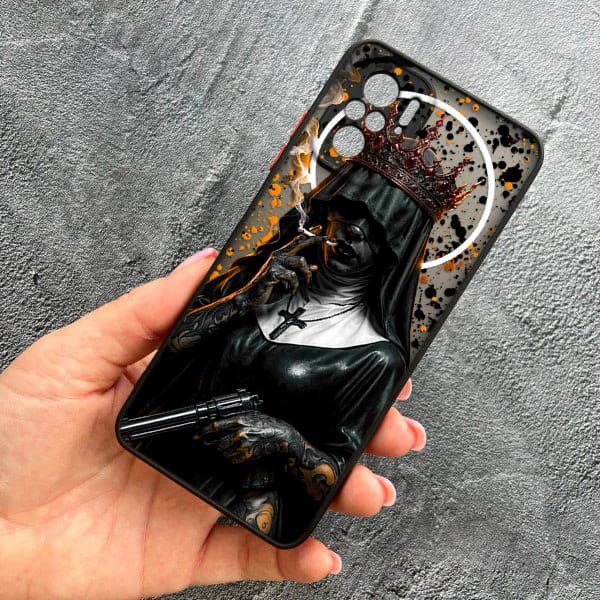 Чохол для Xiaomi Redmi Note 10 4G / Note 10s / Xiaomi Poco M5s з захистом камери Чорна королева