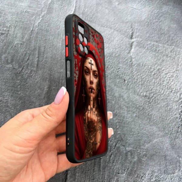Чехол для Xiaomi Redmi Note 11 Pro Plus 5G с защитой камеры Монашка бунтарка