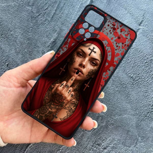 Чехол для Xiaomi Redmi Note 11 / Note 11s с защитой камеры Монашка бунтарка
