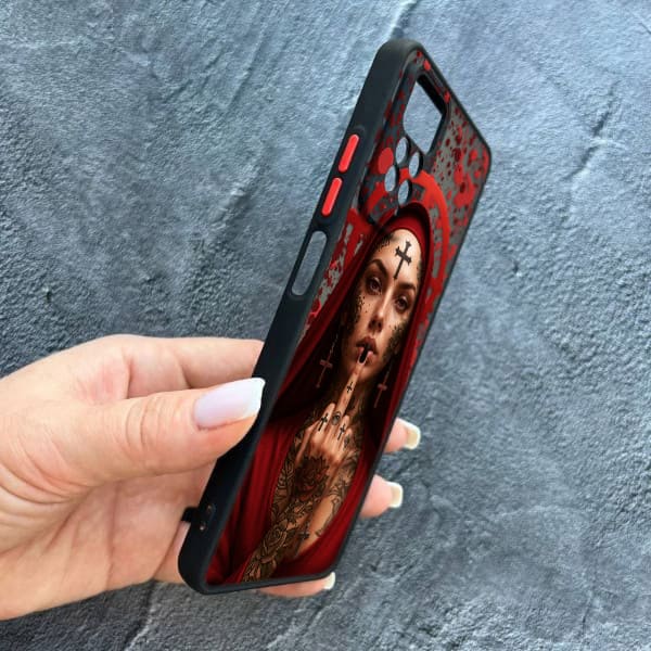 Чехол для Xiaomi Redmi Note 11 / Note 11s с защитой камеры Монашка бунтарка