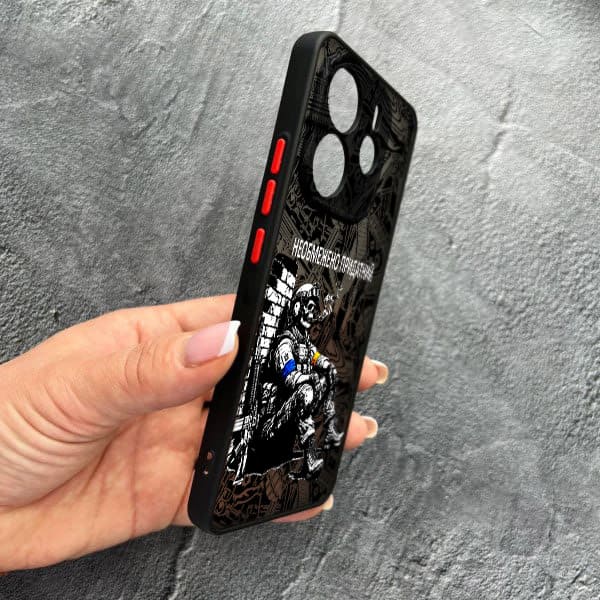 Чехол для Xiaomi Redmi Note 14 4G с защитой камеры Военный Неограниченно Пригодный