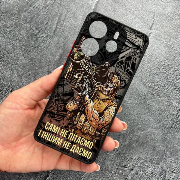 Чехол для Xiaomi Redmi Note 14 4G с защитой камеры Военный Стингер