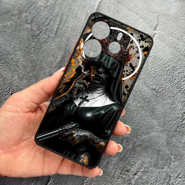 Чохол для Xiaomi Redmi Note 14 4G з захистом камери Чорна королева