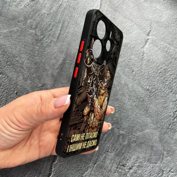 Чехол для Xiaomi Redmi Note 14 Pro Plus с защитой камеры Военный Стингер