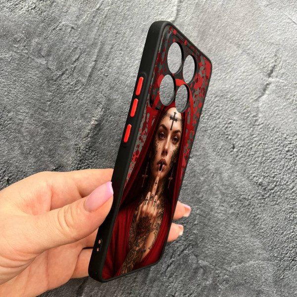 Чехол для Xiaomi 14T Pro с защитой камеры Монашка бунтарка