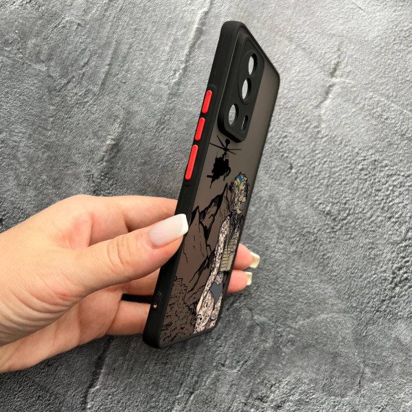 Чехол для Xiaomi 13 Lite с защитой камеры военная девушка