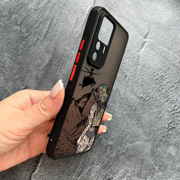 Чехол для Xiaomi 12T / Xiaomi 12T Pro с защитой камеры военная девушка