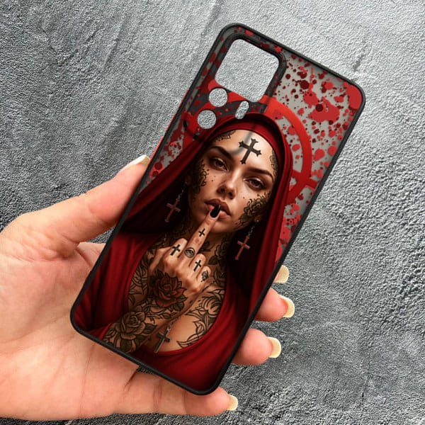 Чехол для Xiaomi 12T / Xiaomi 12T Pro с защитой камеры Монашка бунтарка