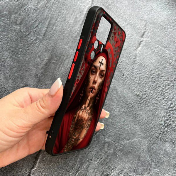 Чехол для Xiaomi 12T / Xiaomi 12T Pro с защитой камеры Монашка бунтарка
