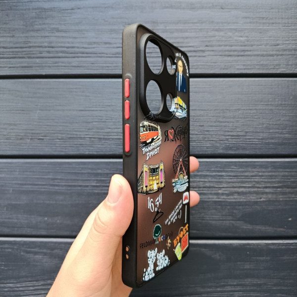 Чохол для Xiaomi Redmi Note 13 Pro 4G / Poco M6 Pro 4G / Xiaomi Redmi Note 14S з захистом камери місто Харків