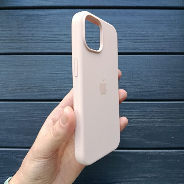 Чохол для iPhone 14 с защитой камеры софт-тач бежевий