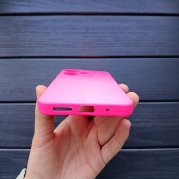 Чехол для Xiaomi Redmi 13 4G / Poco M6 4G с защитой камеры софт-тач барби