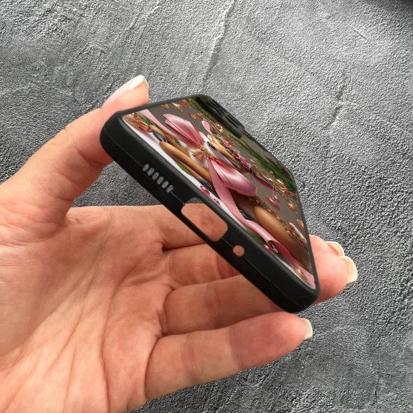 Чехол для Samsung Galaxy A23 с защитой камеры Рождественский олененок