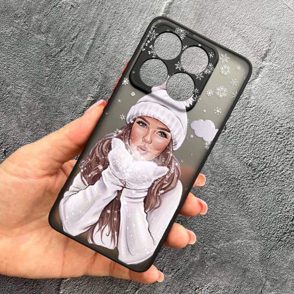 Чохол для Xiaomi 14T Pro з захистом камери новорічний зимовий подих