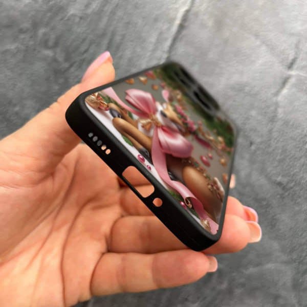 Чехол для Xiaomi 14T Pro новогодний с защитой камеры Рождественский олененок