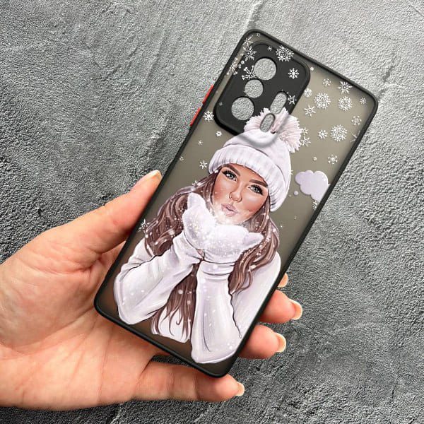 Чехол для Xiaomi 11T / 11T Pro с защитой камеры новогодний зимнее дыхание