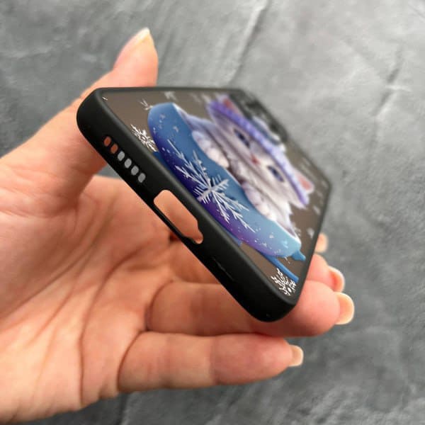 Чехол для Xiaomi 11T / 11T Pro с защитой камеры новогодний котенок в чашке
