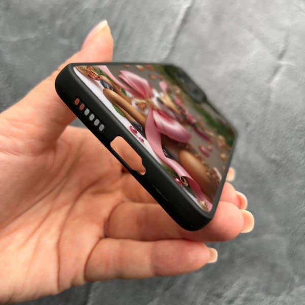 Чехол для Xiaomi 11T / 11T Pro новогодний с защитой камеры Рождественский олененок