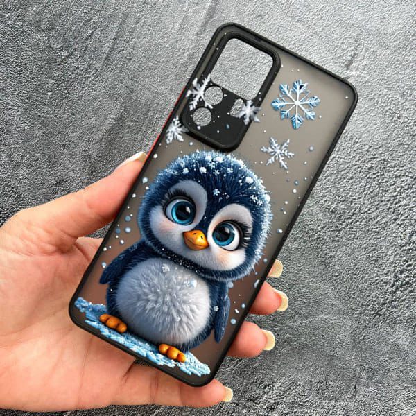 Чохол для Xiaomi 12T / Xiaomi 12T Pro з захистом камери новорічний милий пінгвін
