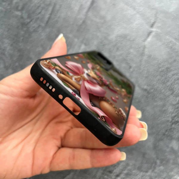 Чехол для Xiaomi 12T / Xiaomi 12T Pro новогодний с защитой камеры Рождественский олененок