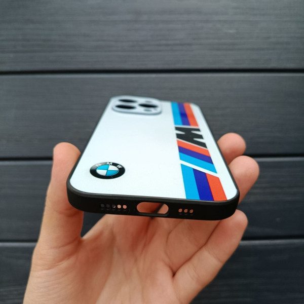 Чехол для iPhone 13 Pro с защитой камеры Стиль Драйва BMW с лаком покрытием