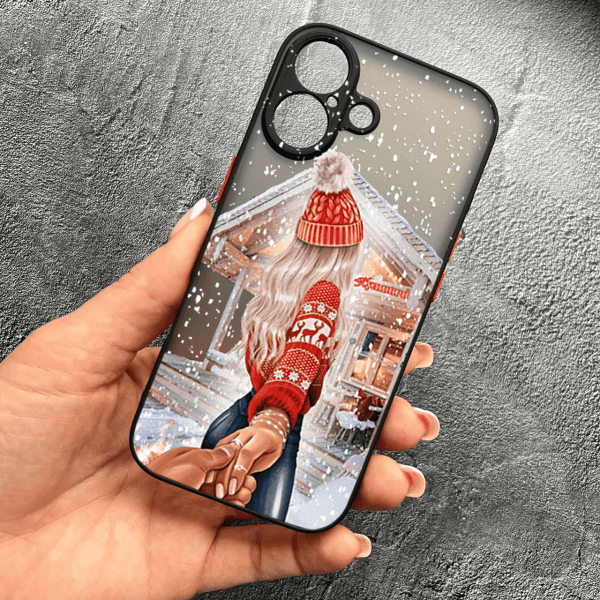Чехол для iPhone 17 с защитой камеры новогодняя сказка