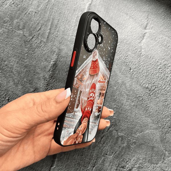 Чехол для iPhone 17 с защитой камеры новогодняя сказка