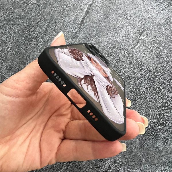 Чехол для iPhone 13 Pro с защитой камеры новогодний зимнее дыхание
