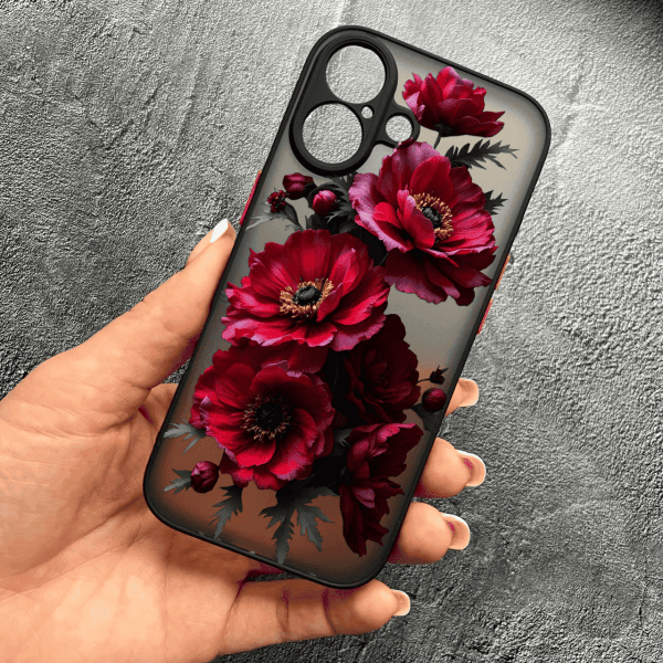 Чехол для iPhone 17 с защитой камеры с цветами герберы