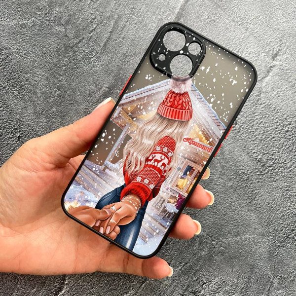 Чохол для iPhone 14 з захистом камери новорічна казка