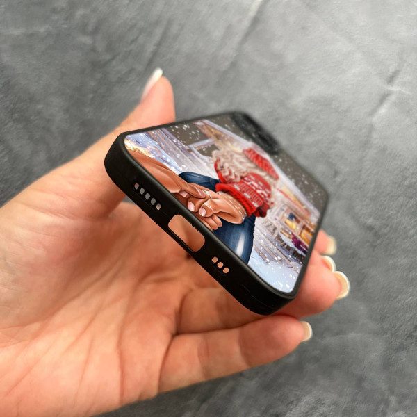 Чехол для iPhone 14 с защитой камеры новогодняя сказка