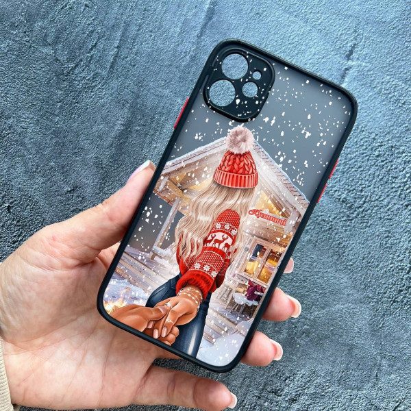 Чохол для iPhone 11 з захистом камери новорічна казка