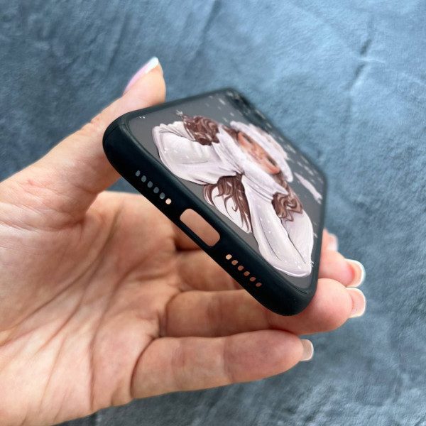 Чехол для iPhone 12 mini с защитой камеры новогодний зимнее дыхание