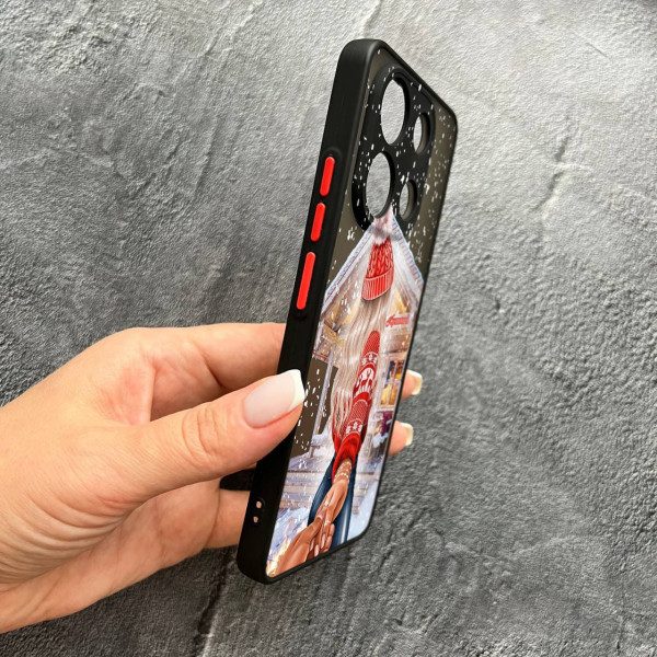 Чохол для Xiaomi Redmi Note 13 4G з захистом камери новорічна казка