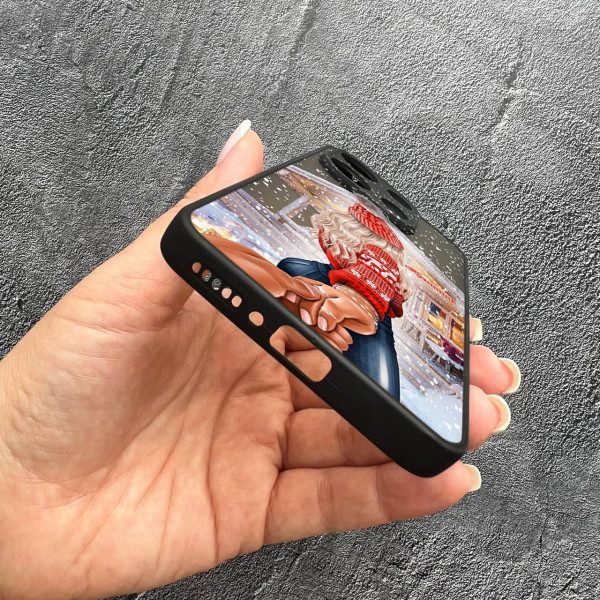 Чехол для Xiaomi Redmi Note 13 4G с защитой камеры новогодняя сказка