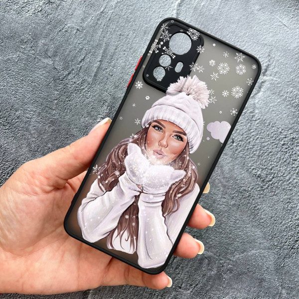 Чохол для Xiaomi Redmi Note 12S  з захистом камери новорічний зимовий подих