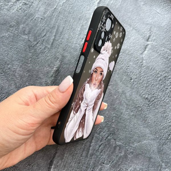 Чохол для Xiaomi Redmi Note 12S  з захистом камери новорічний зимовий подих