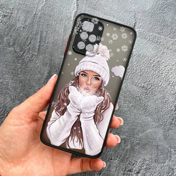 Чехол для Xiaomi Redmi Note 11 Pro Plus 5G с защитой камеры новогодний зимнее дыхание