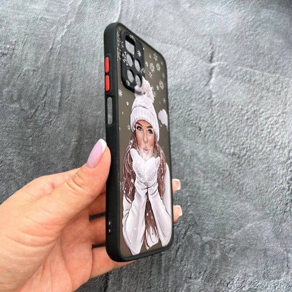 Чехол для Xiaomi Redmi Note 11 Pro Plus 5G с защитой камеры новогодний зимнее дыхание