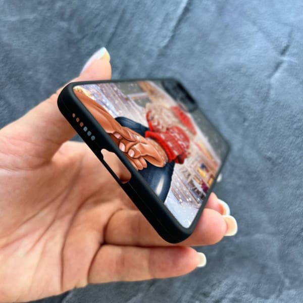 Чехол для Xiaomi Redmi Note 11 Pro / Redmi Note 12 Pro 4G с защитой камеры новогодняя сказка