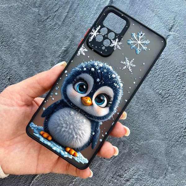 Чохол для Xiaomi Redmi Note 11 Pro / Redmi Note 12 Pro 4G з захистом камери новорічний милий пінгвін