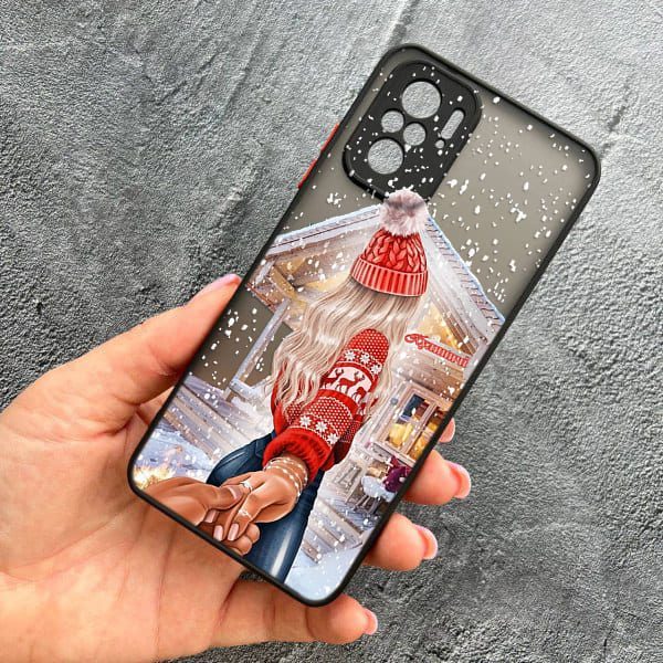 Чехол для Xiaomi Redmi Note 10 4G / Note 10s / Xiaomi Poco M5s с защитой камеры новогодняя сказка