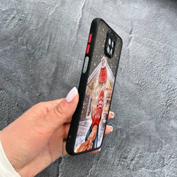 Чехол для Xiaomi Redmi Note 9s / Note 9 Pro / Note 9 Pro Max с защитой камеры новогодняя сказка