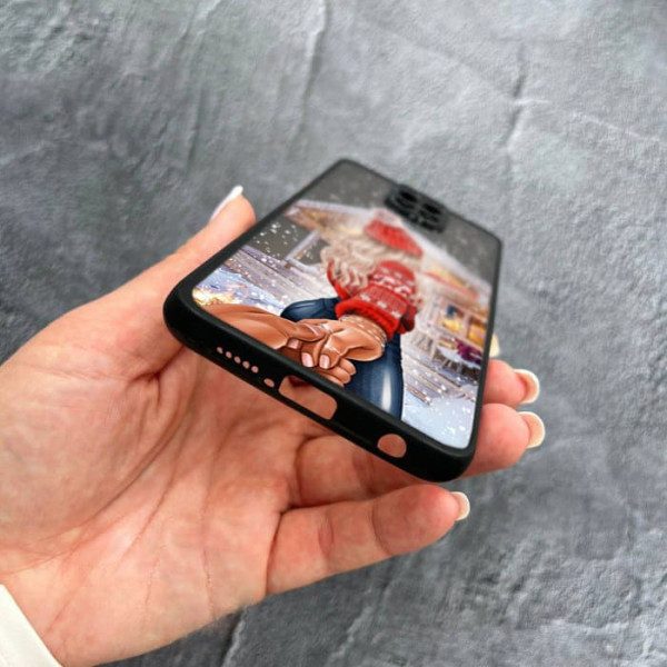 Чехол для Xiaomi Redmi Note 9s / Note 9 Pro / Note 9 Pro Max с защитой камеры новогодняя сказка